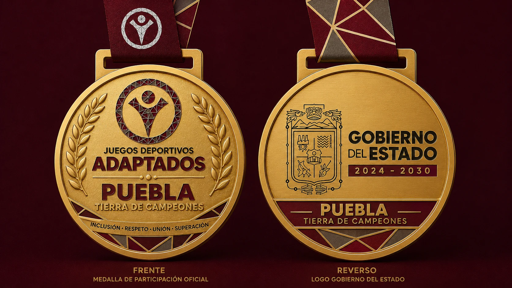 Medallas oficiales del evento